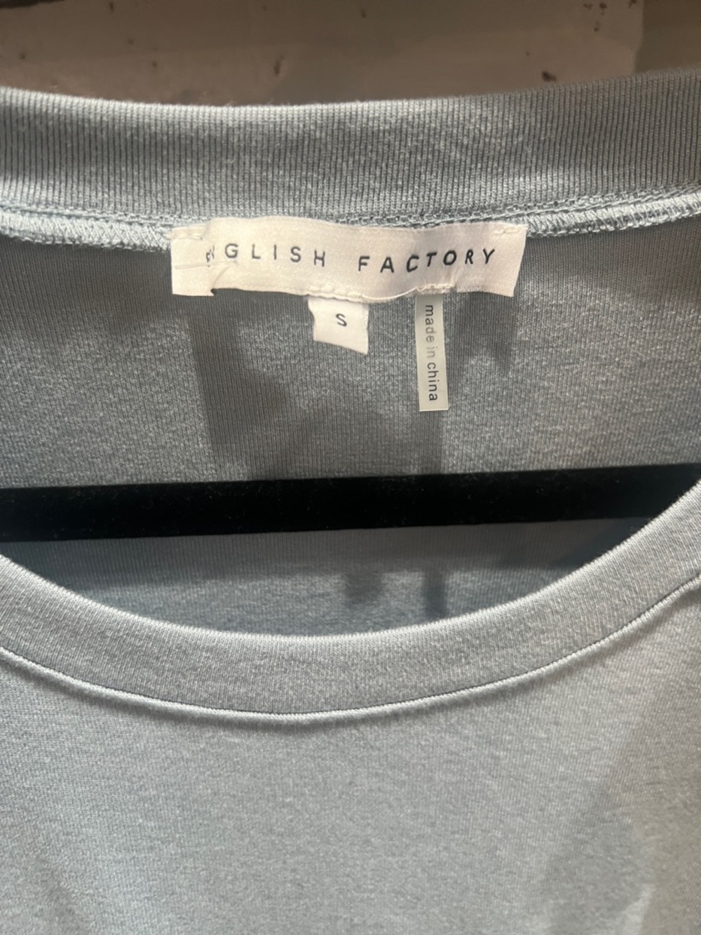 English Factory Light Blue Ruffle Sleeve Tee - Picture 3 of 6